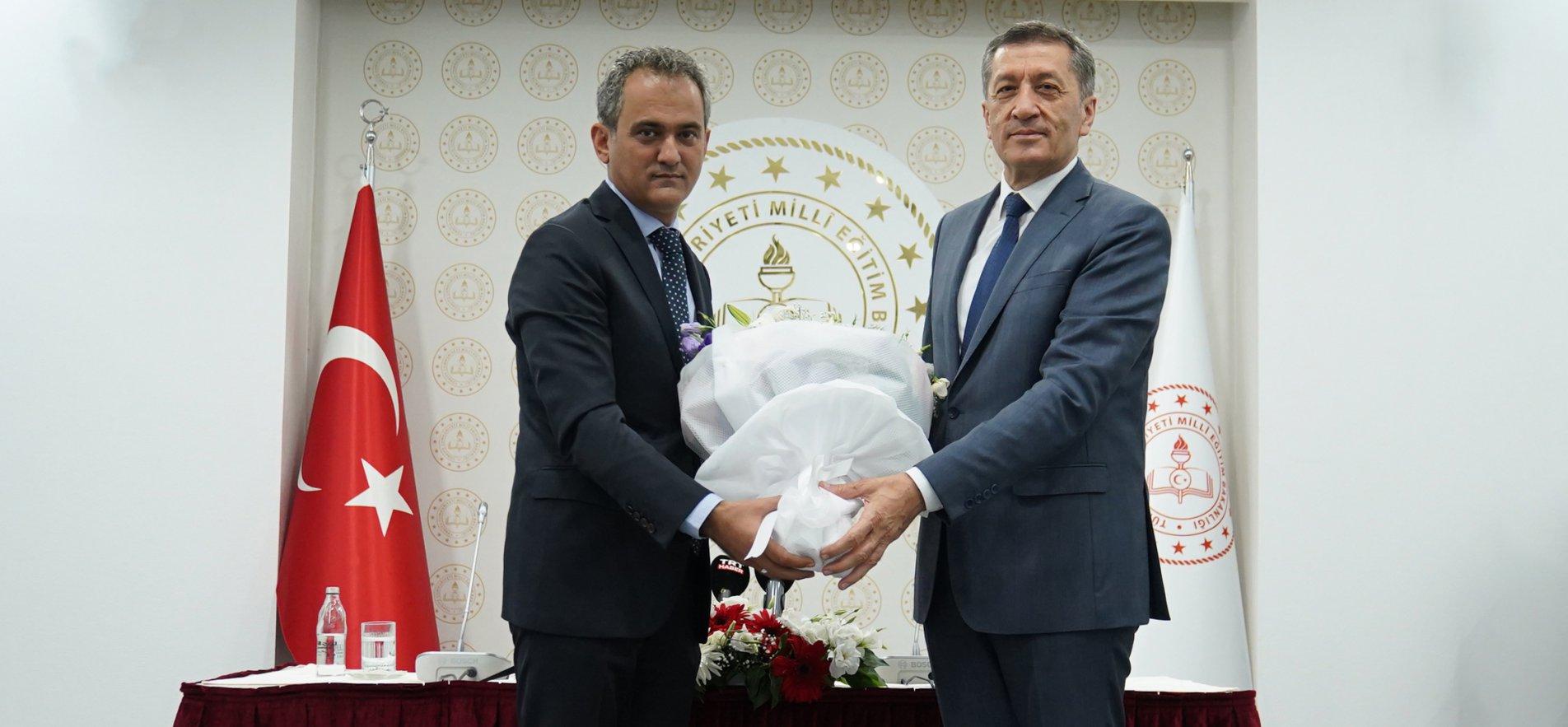 MINISTER OF NATIONAL EDUCATION MAHMUT ÖZER TOOK OVER THE POSITION FROM ZİYA SELÇUK