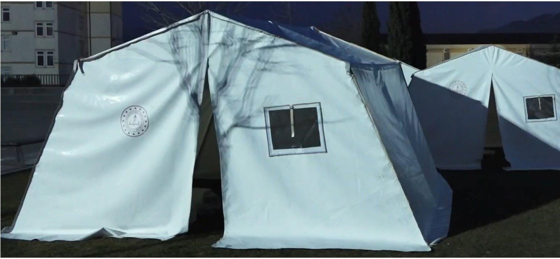 VOCATIONAL HIGH SCHOOLS PRODUCE TENTS IN COMPLIANCE WITH THE AFAD STANDARDS AND DISPATCH THEM TO THE DISASTER REGION